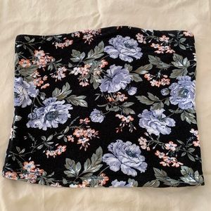 Floral tube top